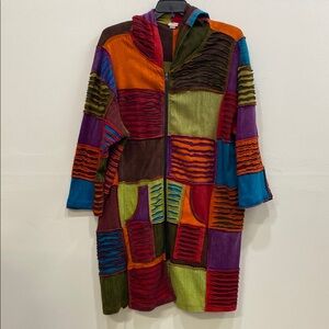 Colorful Patchwork Women's Blouse